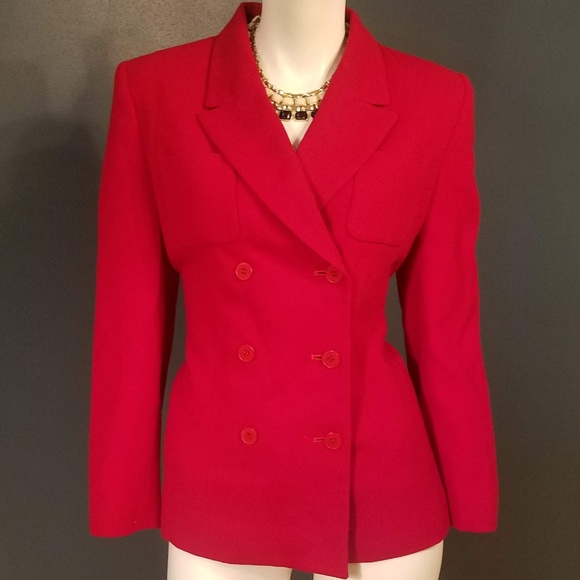 Chaus Jackets & Blazers - Chaus Red Double Breasted Blazer - Size 8